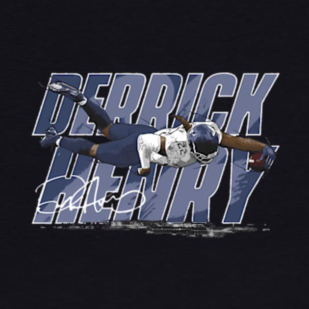 Derrick Henry Tennessee Touchdown by caravalo